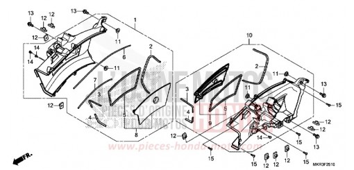 CONDUITE D'ADMISSION AIR CBR1000STL de 2020